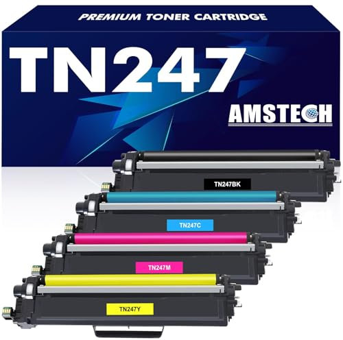 TN247 TN-243CMYK MFC L3750CDW Kompatibel für TN243 TN 243 247 für Brother MFC-L3750CDW Toner DCP-L3550CDW HL-L3210CW MFC-L3770CDW DCP-L3510CDW HL-L3230CDW HL-L3270CDW TN-247 TN-243 (TN243CMYK, 4-Pack)
