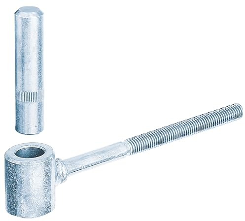 Alberts 864484 Kloben zum Einschrauben | galvanisch blau verzinkt | Dornmaß Ø16 mm | Länge 125 mm | 10er Set