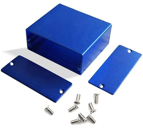 Aluminium-Projektbox, Sektional-Aluminium-Elektronik-Projektgehäuse, Instrumentenkoffer für DIY-Projekte, Leiterplatte, 50 x 58 x 24 mm
