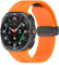 Kompatibel mit Samsung Galaxy Watch 7 Ultra Band 47mm Silikon Sport Armband Ersatzarmband Uhrarmband für Samsung Galaxy Watch 7 Ultra Damen Herren Armbänder Smartwatch Zubehör(Orange)