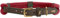 HUNTER Hundehalsband Malia, Farbe: weinrot/Dunkelbraun, aus geschmeidigem Tau & robustem Leder, leicht, strapazierfähig, moderner & eleganter Look, frische Farben, Made in Germany, Größe: 65