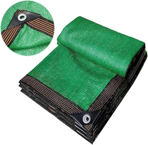 Schattennetz, Grünes 75% Sonnenschutz-Schattentuch Mit Ösen, 2 X 4 M Schattennetz Für Gewächshauspflanzen, Für Garten, Pergola, Terrassenpflanzen, Gewächshaus, Hühnerstall, Außenbereich(3x6m(9.8x19.7