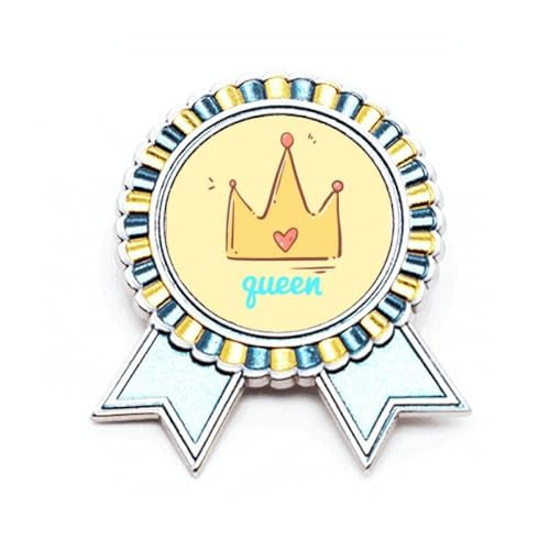 Queen Animation Kawaii Fraîcheur Broche Broche Winner Award Medal, M, Métal