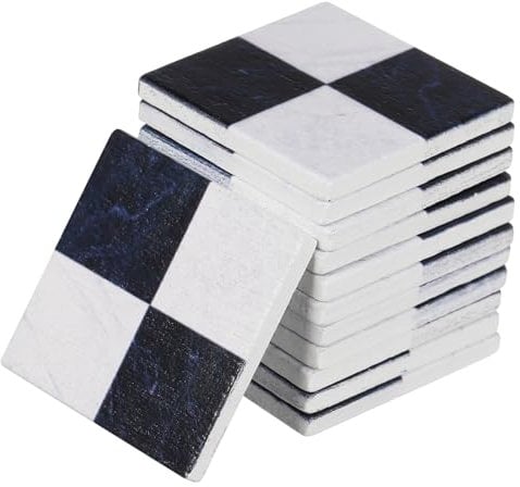 FELTECHELECTR 27pcs Miniature Floor Tiles for Dollhouse Decor Tiny House Flooring Sheets for Dollhouse Accessories Craft Projects and Miniature Room Designs