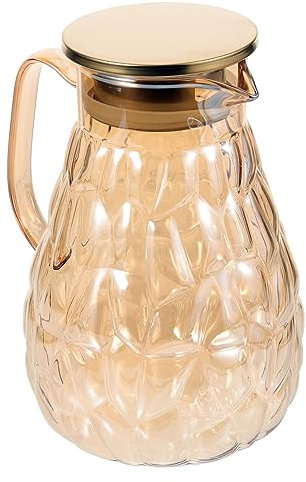 Cabilock Jarra De Vidrio 2l Agua Fría Caliente Jugo Bebidas Hervidor Botella Refrescante