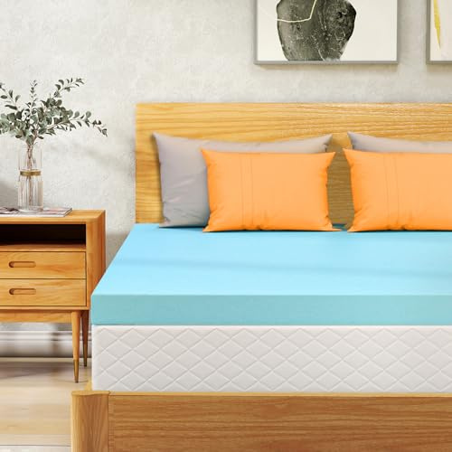 VALUXE Queen Mattress Topper 3 Inch Cooling Gel Memory Foam