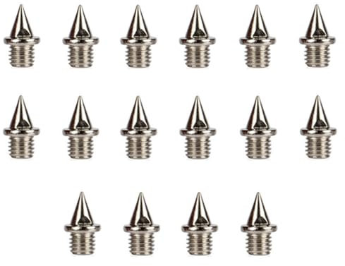 Chiodi Sostitutivi Per Scarpe Da Corsa, 16 Pezzi chiodi per scarpe chiodate, Tacchetti da Calcio per Pista e Campo Acciaio Pratici Chiodi di Ricambio per Trekking Sprint Allenamento, 12 mm