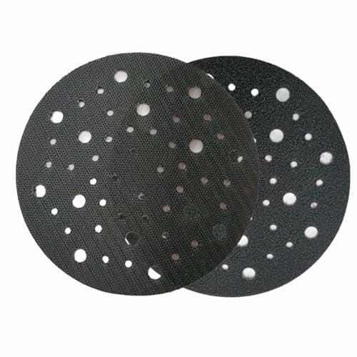 HOTCKB 2 Pièces Plateau de Poncage 150mm Plateaux Ponçage 52 Trous Auto-agrippante Patins Abrasifs pour Ponceuses Orbitales