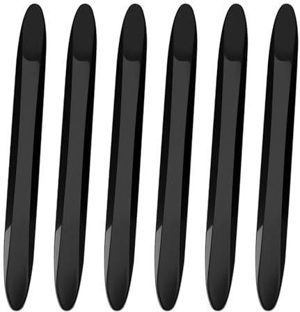 6PCS Car Door Edge Protector Bumper Handle Protector Edge Guards Universal Anti-Collision Protection Strip Pad Rubber Accessories for General Handle Bumpers Black 148mm/5.4inch Safety Easy to Install