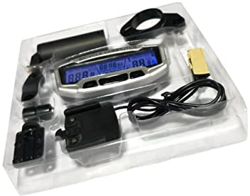 Abaodam Fahrradtachometer mit Drehzahlmesser und Nachtlichtanzeige für Fahrrad Schwarz aus Kunststoff und Metall mit Batterie für Training und Klettern