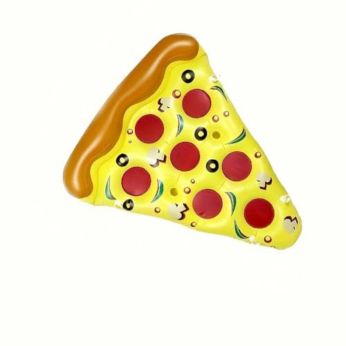 YCVAWEOD Aufblasbare Pizza-förmige Pool Lounge Stuhl Float Bett für Erwachsene schwere Schwimmermatte Sommer Strand Wasser Liege Schwimmen LWX