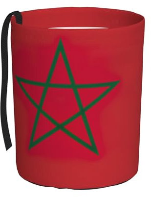 Poubelle de voiture imprimée drapeau du Maroc - Poubelle pour camion, SUV, camion, berline