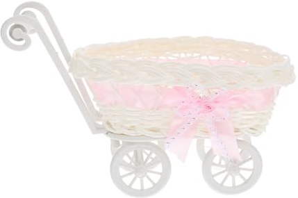 Kleiner Kinderwagen Süßigkeitenkorb aus Pp, Rosa, 1 Stück