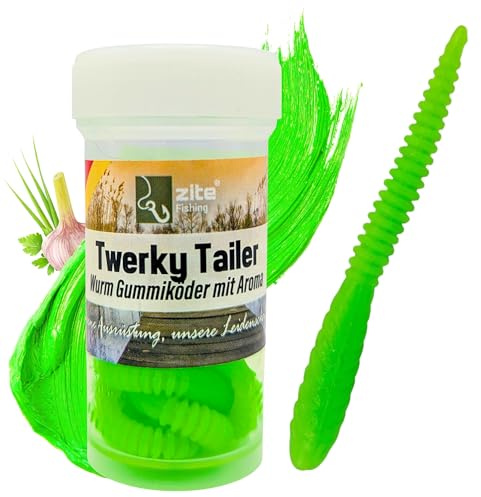 Zite Fishing Twerky Tailer Forellenköder Gummi | 3in1 Gummiköder / | Angelköder Forelle | Made in Germany | Phthalatfrei | Forellenangeln Köder&Spoons Alternative, Forelle