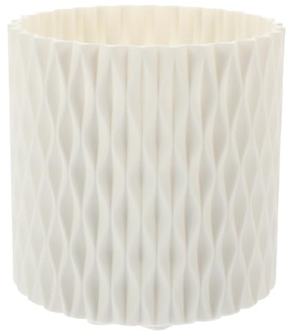 NULYLU Rotating Makeup Brush Holder Organizer Portable Cosmetic Brush Storage Bucket and Compartment Design with Large Capacity Made of Sturdy Pp Material, for Offices and Libraries