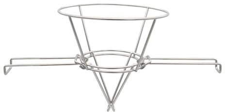 Deep Fryer Oil Cone Filter Stand, Maple Syrup Cone Filter Holder, Stainless Steel Cooking Oil Filtration Strainer Rack with Folding Arms for Restaurant, Hotel, Kitchen, Food Trucks, Cooking Gadget