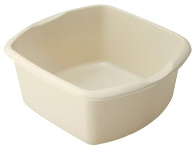 Addis 510583, 8 Litre Small Rectangular Bowl, Linen Cream 8L