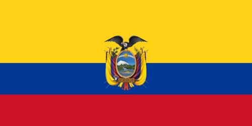 Qualitäts Fahne Flagge Ecuador 90 x 150 cm mit verstärktem Hissband