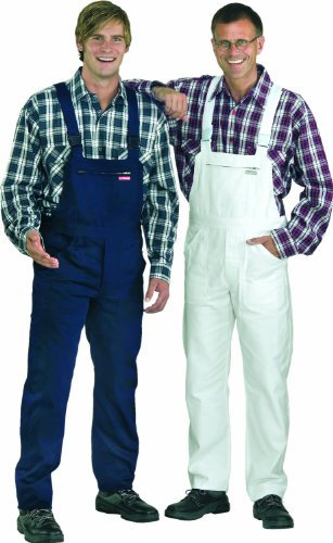 Planam Latzhose reine Baumwolle 270 g/m² 54,Weiß