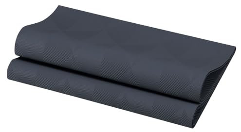 Duni Elegance-Servietten Crystal schwarz, 40 x 40 cm, 40 Stück