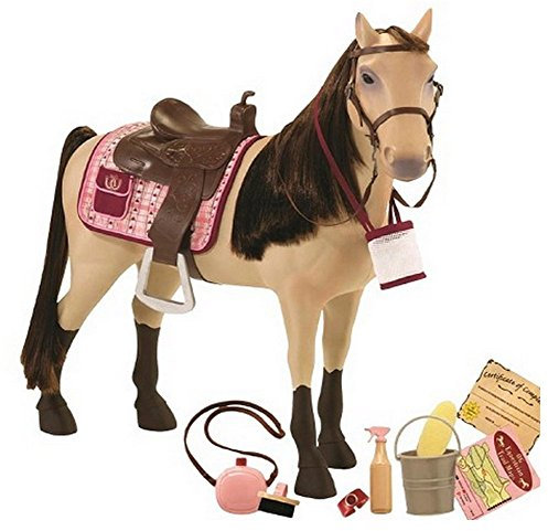 Our Generation – Posable Morgan Pferd – 50 cm Pferd – Puppenzubehör – Spielezug für Kinder ab 3 Jahren