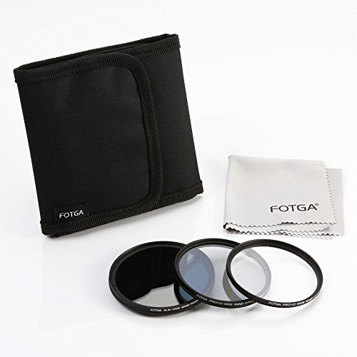 FOTGA 72mm Objektiv-Filter Zubehör-Set: Einstellbar ND, CPL, UV Filter + 3in1-Filter-Halter + Reinigungstuch für Canon Nikon Sony Pentax Olymp Panasonic DSLR-Objektiv