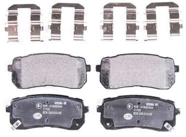 HELLA 8DB 355 013-551 Bremsbeläge - mit akustischer Verschleißwarnung - T1725 - für u.a. DODGE / HYUNDAI / KIA