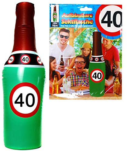 Aufblasbare Sektflasche 40 ~