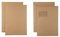 250 Faltentaschen Versandtaschen B4 oder C4, haftklebend, braun, mit/ohne Fenster (C4-229x324+20mm mit Fenster)