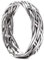 Windalf Viking Ring LOREDANE h: 0.5 cm Pagan Flechtmuster Antik Hochwertiges Silber (Silber, 60 (19.1))