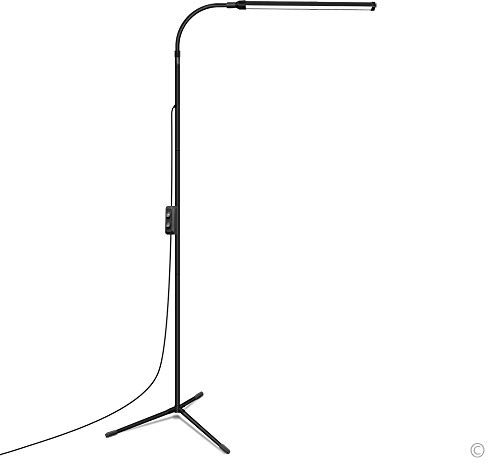 JCOTTON Lampadaire LED pour salon, lampe de cils pour extensions de cils, lampe de lecture sur pied, lampe de lecture sur pied à température de couleur personnalisée, lampe (x7-USB-U)
