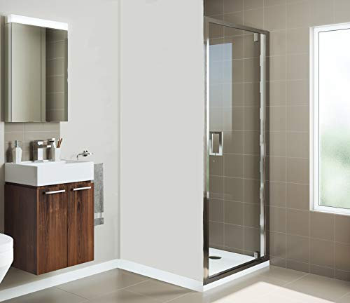 Mira Leap Pivot Shower Enclosure Door Panel Modern 6mm Easy Clean Glass 800mm