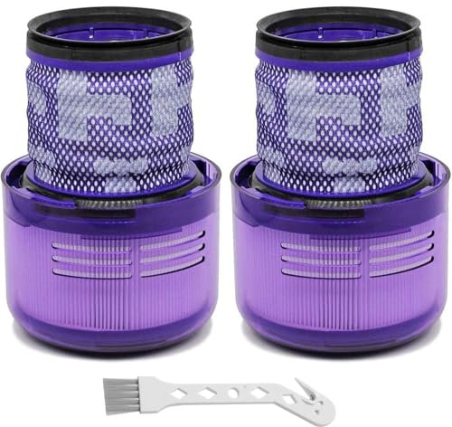 Paquete de 2 filtros de aspiradora compatibles con Dyson V11 SV14 Torque Drive V11 Aspiradoras inalámbricas V11 Animal V15 Detect Aspiradora inalámbrica, en comparación con la parte 970013-02