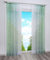 BAILEY JO 2er-Pack Gardinen mit Verlauf-Farben Muster Vorhang Transparent Voile Vorhänge mit Kräuselband (BxH 140x225cm, Grün)