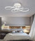 GHY LED Deckenleuchte Modern Wohnzimmerlampe Creative Aluminium Acryl Design Lampe Decke Fixture Beleuchtung Innen Dekorative Deckenbeleuchtung Für Schlafzimmer Küche Büro,Weiß,70x40cm/110W