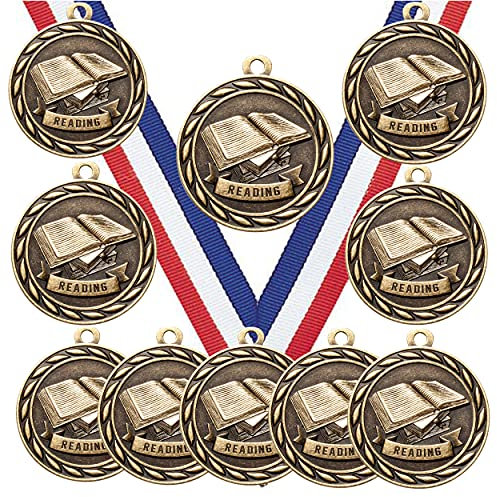 10 Stück Goldmedaillen Trophäe mit Halsbändern MA