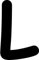 Kleckerliese Buchstaben Aufkleber 10 cm Einzel – seidenmatte Alphabet Sticker A–Z für Kinderzimmer, Wand, Tür, Möbel & Auto – selbstklebend & konturgeschnitten – L – Farbe Schwarz