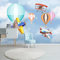 YXTSmurals Fototapete 3D Effekt Farbe Ballon Flugzeug Selbstklebende Wandtapete Wohnzimmer Kinderzimmer Wanddeko Tapete Art Poster Tv Hintergrund Wandbilder