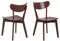 AC Design Furniture Roxanne Esszimmerstühle 2er Set, H: 79,5 x B: 45 x T: 55 cm, Terracota, Holz, 2 Stk.