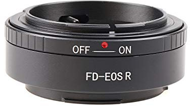 Fotga Objektivadapter Konverter Ring für Canon FD-Mount-Objektiv Kompatibel mit Canon EOS R RF-Mount-Serie an EOS R R3 RP R5 R6 Mark II R5C R7 R10 Spiegellose Kamera