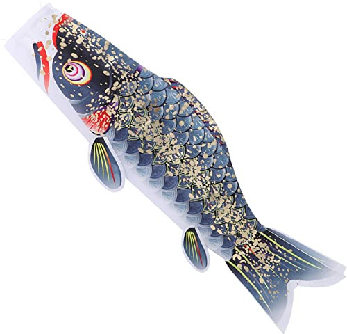 Manche à Air de Carpe Japonaise Streamer Drapeau de Poisson Cerfs- Volants Suspendus Drapeau de Poisson Manches à Air Sushi Bar Garden Festival Décoration Suspendue 70Cm