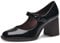 Tamaris Damen Pumps Blockabsatz Vegan; BLACK BRUSH, EU 39