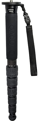 Novo Mantis MP50 Carbon Fibre Professional Monopod. Super Weave 8 Layer carbon fibre. 6 Leg sections. Super compact, only 413mm folded length. Max. load of 20kg. Weighs only 530g