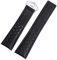 FOUUA Bracelet de Montre pour TAG Heuer 22mm en Cuir Véritable - Remplacement Bleu Noir pour Carrera Aquarase Monaco