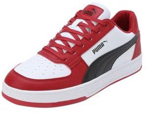 PUMA Unisex CAVEN 2.0 Sneaker, Club RED White Black, 43 EU