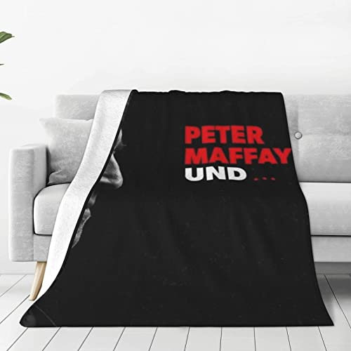 Oudrspo Peter German Maffay Ultraweiche Micro-Fleece-Decke, Mikrofaser-Decke, luxuriöse Ganzjahres-Warmdecke für Bettwäsche, Sofa und Reisen