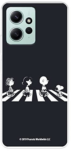 Coque pour Xiaomi Redmi Note 12 4G Officielle Peanuts Personnages Beatles pour protéger votre téléphone portable Coque en silicone transparent souple sous licence officielle Snoopy