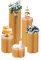5er Pack Hochzeits Papiersäule Mittelstücke 20,40,60,80,100cm hoher Blumenständer Papier Falten Römische Tisch Säule Dessert Blumenständer (Champagnerfarbe)