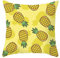 CEVAN Leinen Kissenbezüge Dekokissen Kissenbezug XXL Gelb Kissenbezüge Deko Kissenbezug Stehsaum Obst Ananas Kissenbezüge Sofa Dekor 45x45 cm