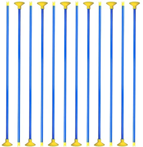 12PCS Replacement Suction Cup Arrows Toy for Kids,Replacement Arrows for Kids' Archery | Safe Training Arrows for Shooting Practice, PVC Plastic Arrows for Suction Cup Targets (Blue)